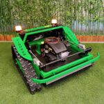 Green Remote Control Rubber Track Brush Mower (VTLM800) - Image 5