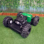 Green Wireless 4WD Robotic Lawn Mower (VTW550-90) With Tubeless Tires - Image 6