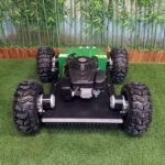 Green Wireless 4WD Robotic Lawn Mower (VTW550-90) With Tubeless Tires - Image 4