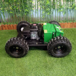 Green Wireless 4WD Robotic Lawn Mower (VTW550-90) With Tubeless Tires - Image 3