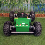 Green Wireless 4WD Robotic Lawn Mower (VTW550-90) With Tubeless Tires